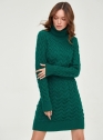 Женское теплое вечернее вязаное платье